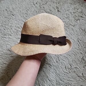 Castano Hat Aged Vintage Fedora Brown Band with Bow Retro Summer Spring